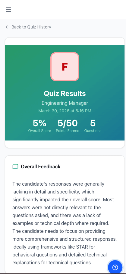Interview Quiz